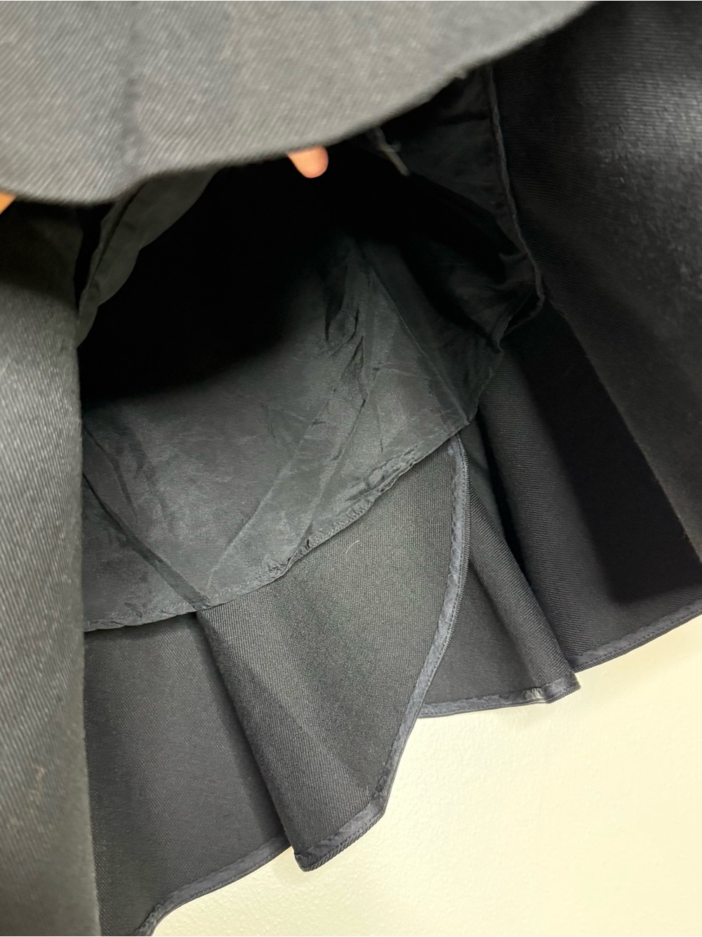 3.1 Phillip Lim Designer Wool Silk Mini Black Ruffle Tier Skirt size 4 - Picture 9 of 13